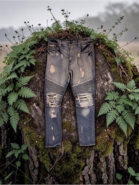 Heritage by America Denim Distillery Distressed Denim Jeans Men's Sz 40x34